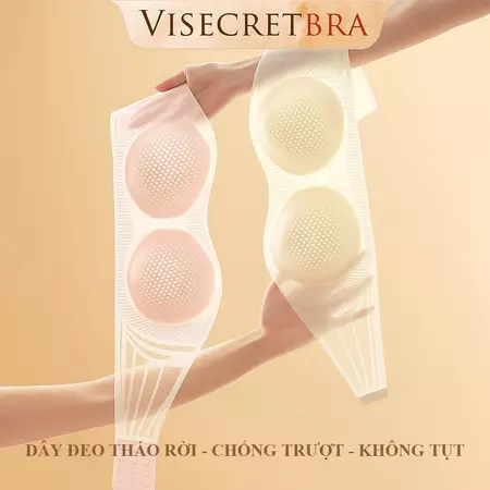 Áo Lót Nữ Áo Bra Nữ Visecret Bra Áo Không Dây Nâng Vòng 1 Không Gọng Có Mút Đệm Gom Quả Chống Xệ -- 250455