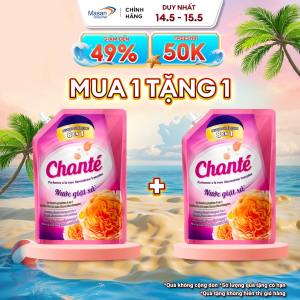 Combo 2 Túi Nước Giặt Xả Chanté Cao Cấp 8 Trong 1