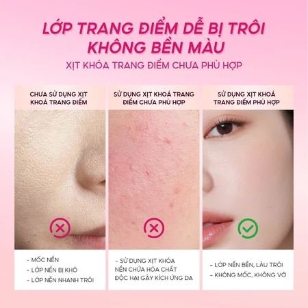 Xịt khoá nền Sea Makeup Stayput Prime & Set Setting Spray Hỗ trợ 16H+++ dưỡng ẩm lâu trôi và hiệu quả lì mịn 100ml